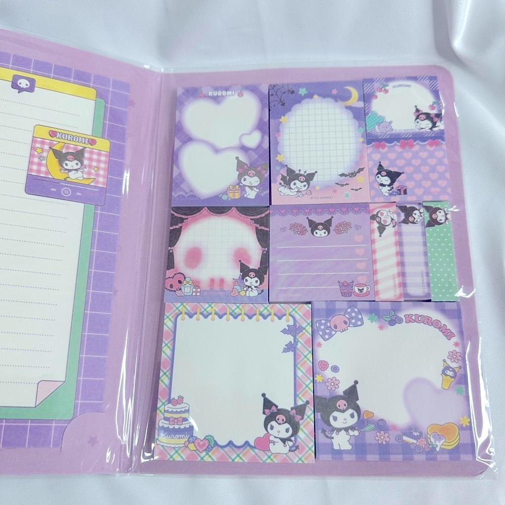 Sanrio KUROMI Self-Stick Notes Stationary Book - Picture 6 of 8